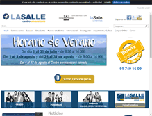 Tablet Screenshot of lasallecentrouniversitario.es